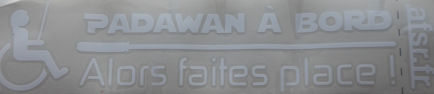 Sticker voiture Padawan à bord