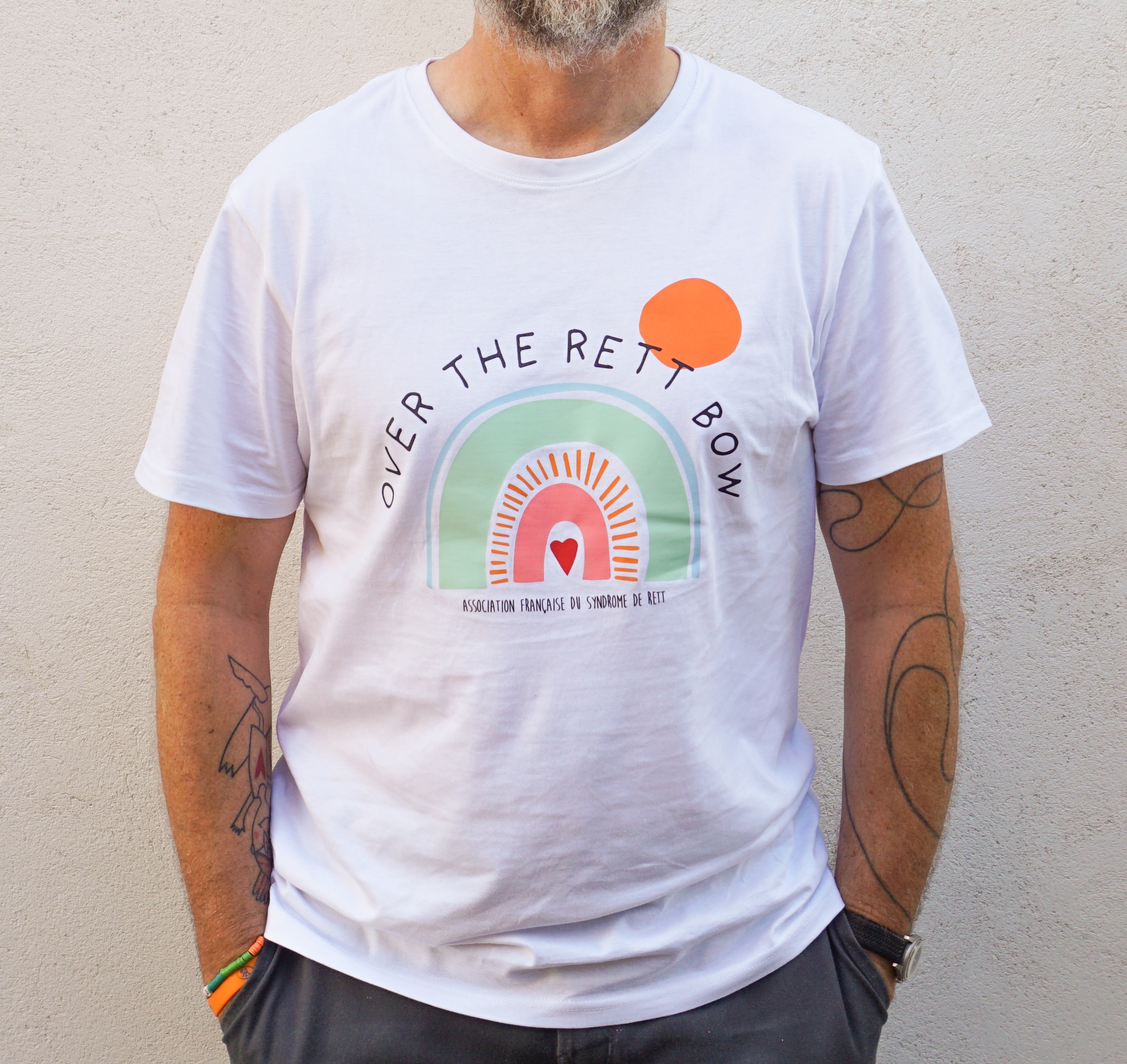 T-shirt blanc Over the Rett Bow