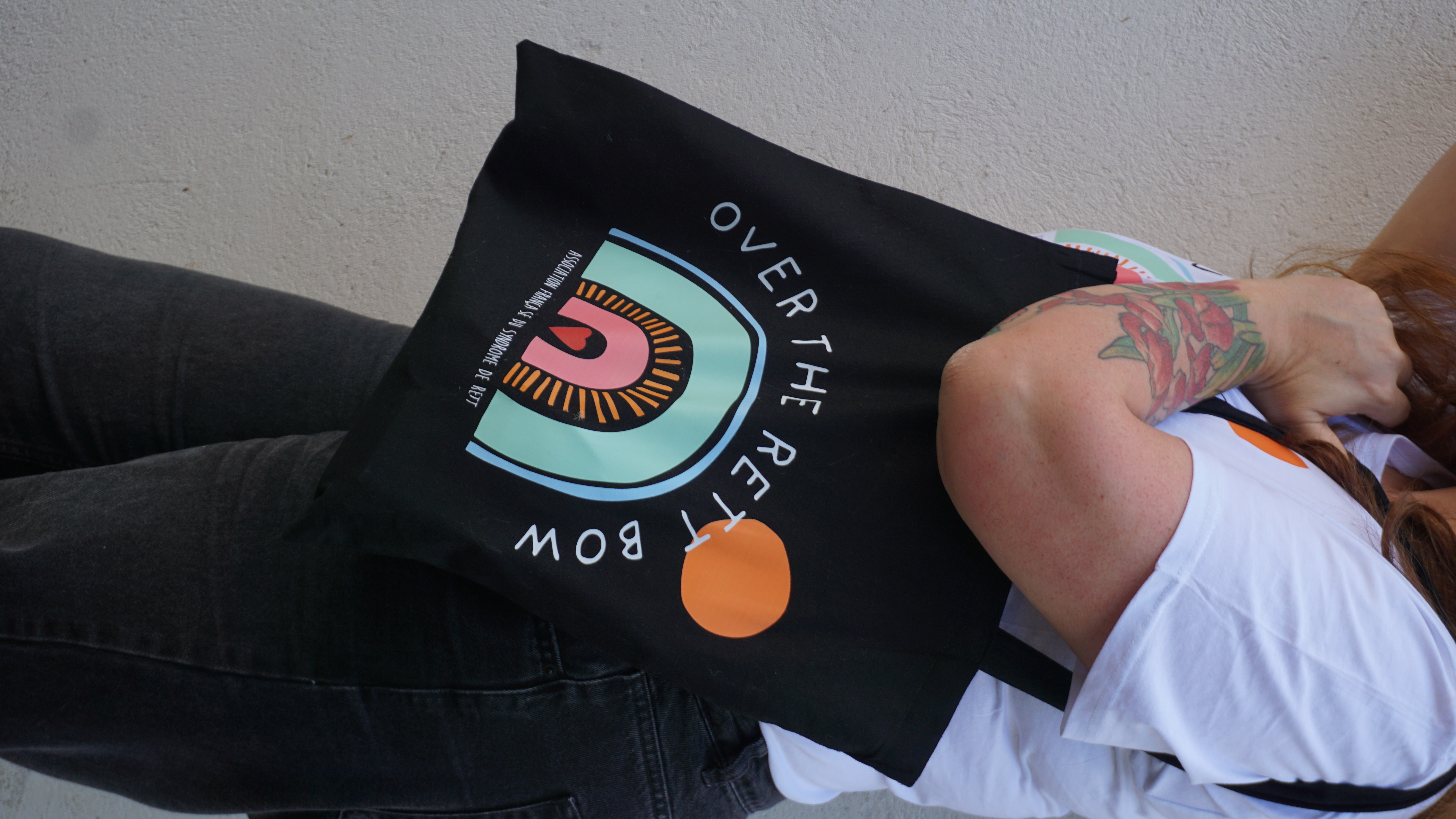 Totebag noir ou blanc Over The Rett Bow