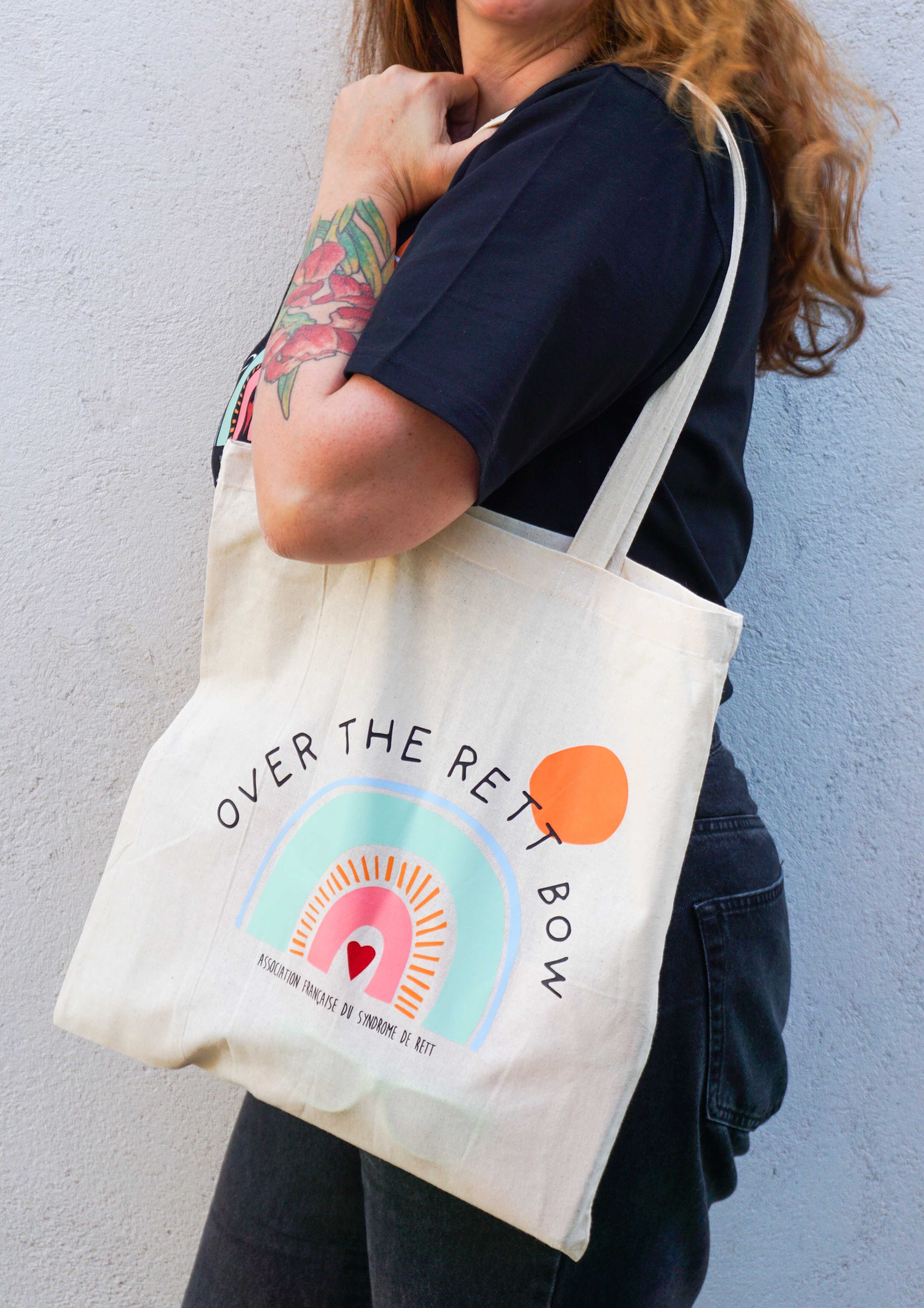 Totebag noir ou blanc Over The Rett Bow
